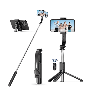 Extendable Selfie Stick Tripod with Wireless Remote and Tripod Stand