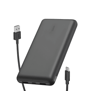 Belkin 20 000mAh Portable Type C Power Bank with 2 USB-A Ports and 15W Fast Charging Support